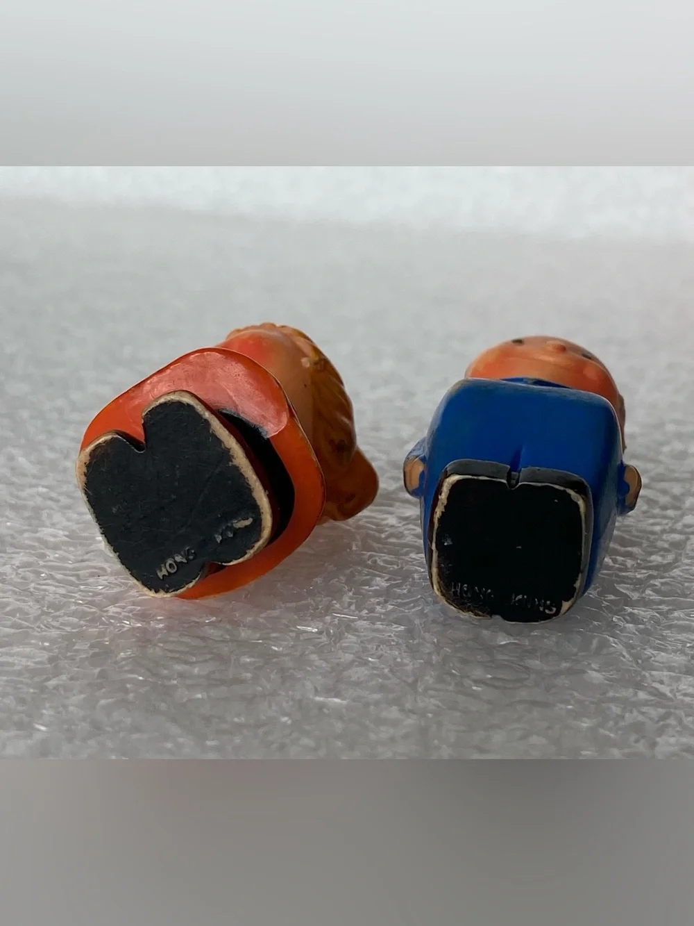 Set of 2 Vintage Samsonite Plastic Toy Figures Little People Made in Hong Kong
